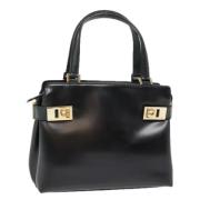 Pre-owned Leather handbags Salvatore Ferragamo Pre-owned , Black , Dam...