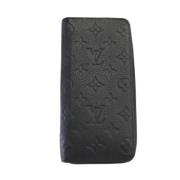 Pre-owned Leather wallets Louis Vuitton Vintage , Black , Dames