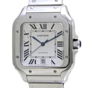 Pre-owned Glass watches Cartier Vintage , Gray , Heren