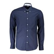 Blauw Overhemd met Lange Mouwen en Button-Down Kraag North Sails , Blu...