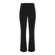 Hoge taille zwarte denimflared broek Vanessa Bruno , Black , Dames