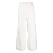 Casual Beige Wollen Broek Joseph , White , Dames