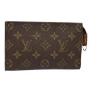 Pre-owned Canvas pouches Louis Vuitton Vintage , Brown , Dames