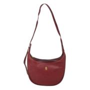 Pre-owned Leather shoulder-bags Cartier Vintage , Red , Dames