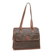 Pre-owned Canvas shoulder-bags Celine Vintage , Brown , Dames