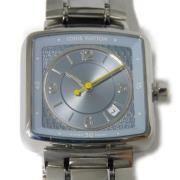 Pre-owned Stainless Steel watches Louis Vuitton Vintage , Blue , Dames