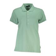 Groene Polo met Korte Mouwen en Logo North Sails , Green , Dames