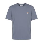 Vos Hoofd Patch T-shirt Maison Kitsuné , Blue , Heren