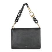 Leren tas met afneembaar handvat en schouderband My Best Bags , Black ...