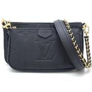 Pre-owned Leather crossbody-bags Louis Vuitton Vintage , Black , Dames