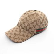 Pre-owned Fabric hats Gucci Vintage , Beige , Dames