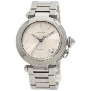 Pre-owned Glass watches Cartier Vintage , Gray , Dames