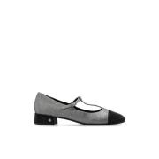 Leren schoenen Tory Burch , Gray , Dames