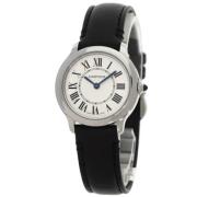 Pre-owned Glass watches Cartier Vintage , Gray , Dames