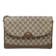 Pre-owned Leather gucci-bags Gucci Vintage , Beige , Dames