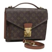 Pre-owned Canvas handbags Louis Vuitton Vintage , Brown , Dames