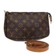 Pre-owned Canvas pouches Louis Vuitton Vintage , Brown , Dames