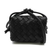 Pre-owned Leather shoulder-bags Bottega Veneta Vintage , Black , Dames