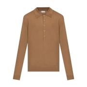 Kameel Polo Shirt 02440-Muano 9700 Dries Van Noten , Brown , Heren