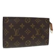 Pre-owned Canvas pouches Louis Vuitton Vintage , Brown , Dames