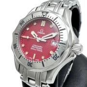 Pre-owned Stainless Steel watches Omega Vintage , Red , Dames