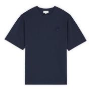 Vossenkop Patch T-shirt Maison Kitsuné , Blue , Heren