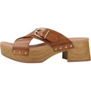 Heeled Mules Clarks , Brown , Dames