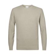 Ronde Hals Pullover Midden Groen Profuomo , Green , Heren