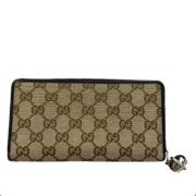 Pre-owned Canvas wallets Gucci Vintage , Beige , Heren