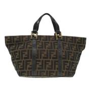 Pre-owned Canvas handbags Fendi Vintage , Brown , Dames