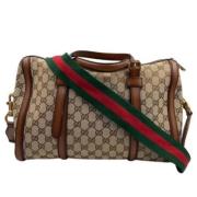 Pre-owned Canvas handbags Gucci Vintage , Brown , Dames