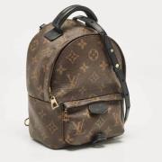 Pre-owned Canvas backpacks Louis Vuitton Vintage , Brown , Dames