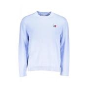 Blauwe Katoenen Pullover Sweater Tommy Jeans , Blue , Heren