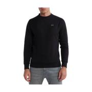 Katoen Zwart Crewneck Sweatshirt Geborduurd Logo La Martina , Black , ...