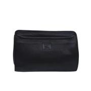 Pre-owned Leather clutches Burberry Vintage , Black , Unisex