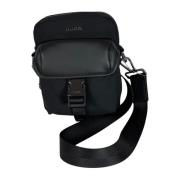 Heren Zip Reporter Tas Zwart Hugo Boss , Black , Heren