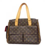 Pre-owned Fabric handbags Louis Vuitton Vintage , Brown , Dames