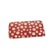 Pre-owned Leather wallets Louis Vuitton Vintage , Red , Dames