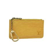 Pre-owned Fabric wallets Louis Vuitton Vintage , Yellow , Dames