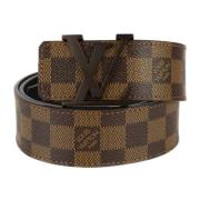 Pre-owned Leather belts Louis Vuitton Vintage , Brown , Dames