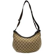 Pre-owned Canvas gucci-bags Gucci Vintage , Beige , Dames