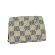 Pre-owned Canvas wallets Louis Vuitton Vintage , Beige , Dames