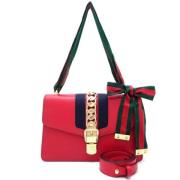 Pre-owned Leather gucci-bags Gucci Vintage , Red , Dames