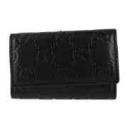 Pre-owned Leather home-office Gucci Vintage , Black , Dames