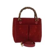 Pre-owned Suede handbags Gucci Vintage , Red , Dames