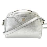 Pre-owned Leather shoulder-bags Salvatore Ferragamo Pre-owned , Gray ,...