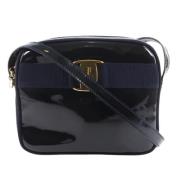 Pre-owned Leather shoulder-bags Salvatore Ferragamo Pre-owned , Black ...