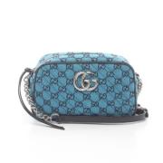 Pre-owned Canvas gucci-bags Gucci Vintage , Blue , Dames