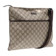 Pre-owned Canvas gucci-bags Gucci Vintage , Beige , Dames