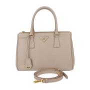 Pre-owned Leather handbags Prada Vintage , Beige , Dames